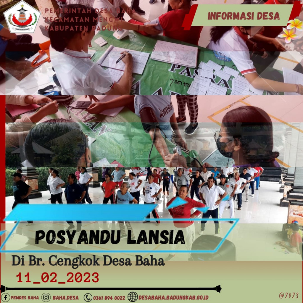 Posyandu Lansia Br. Cengkok Bulan Pebruari